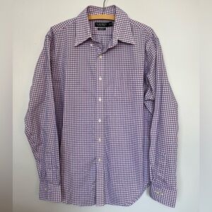 Lauren Ralph Lauren Pink and Blue Button Down Shirt Size 16 1/2